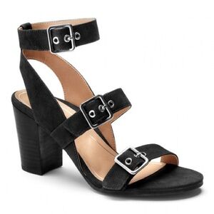 Vionic‎ Women's Perk Carmel Backstrap Dress Sandal Black Size 9.5